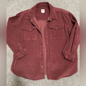 Corduroy Burgundy Shacket